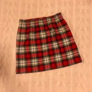 J. Crew Plaid Mini Skirt